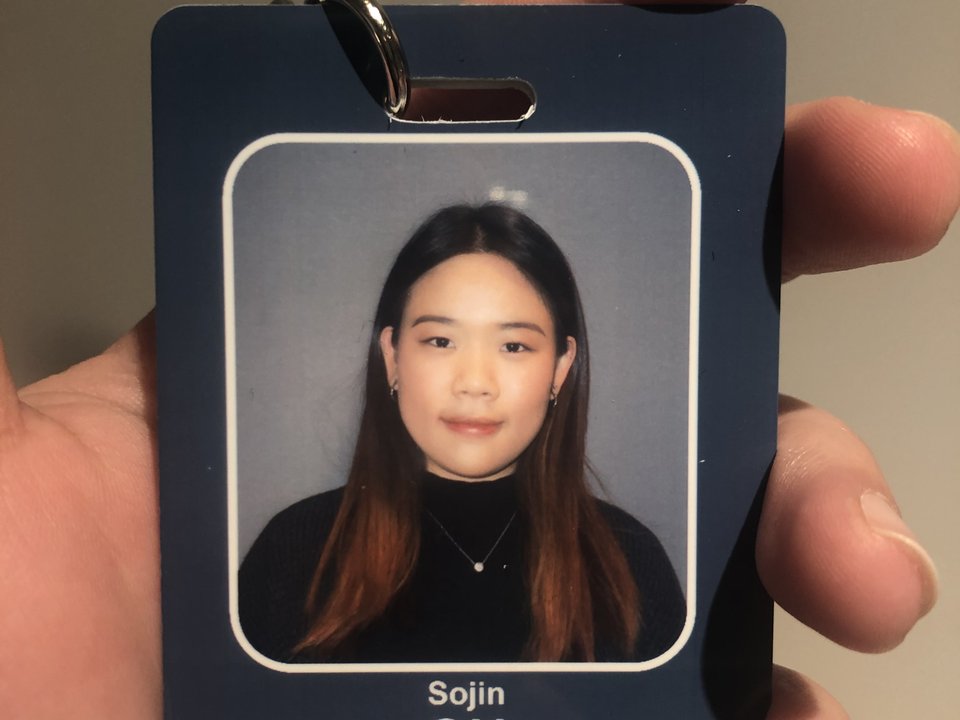 Sojin's employee badge from Concord USA